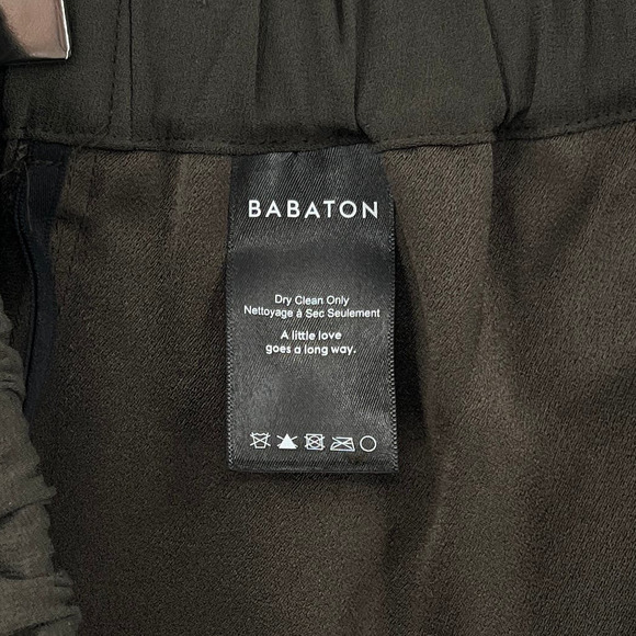 ARITZIA BABATON Dexter Pants Womens Medium Green High rise Pull On Triacetate - Picture 9 of 16